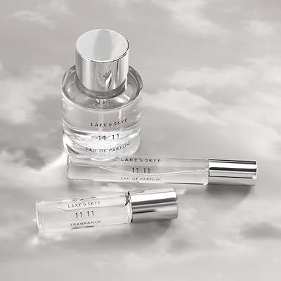 Lake & Skye 11 11 Eau de Parfum Sample, Clean Skin Musk & White Amber Unisex Fragrance with Ozonic & Marine Notes, 0.06 fl oz (2 ml)