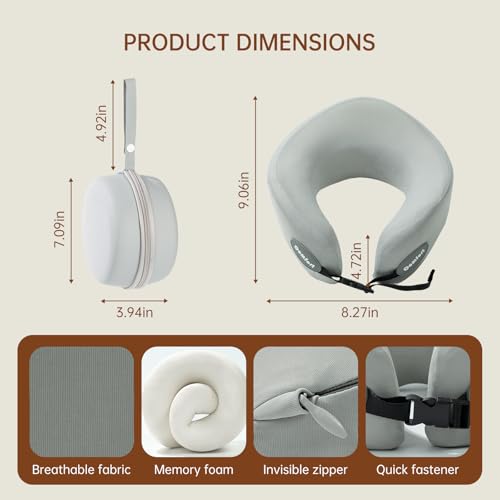 Almohada de espuma viscoelástica para cuello ergonómica miniatura 6