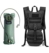 Tactical Molle Hydration Pack Backpack with 3L TPU Water Bladder Running Hydration Vest Water Bac...