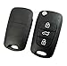 KEMANI Uncut Blade Fob Shell 3 Buttons Flip Folding Remote Key Case Shell Replacement Compatible with Kia K5 k2 i30 i35 No Chips Inside
