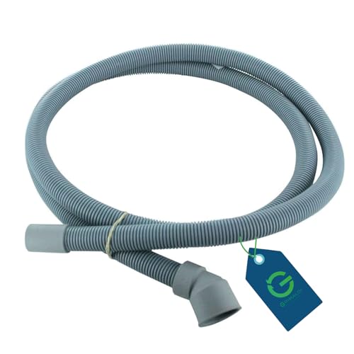 G GRIMALDI Tubo Scarico Acqua Lavatrice Asciugatrice L 1,90 mt, raccordo 29/19 mm compatibile Candy 49013945 91670102 163729 758973067 758971783 481290508135 C00320442 49002903