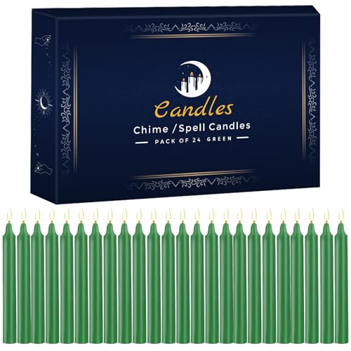 Mini Green Ritual Taper Candles