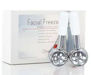Floraison Unbreakable Stainless Steel Cryo Facial Sticks for Face, Neck & Body