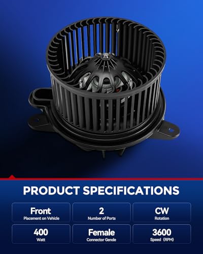 Image of KAX AC Blower Motor for Jeep Wrangler 1997 1998 1999 2000 2001, Jeep Cherokee 1997 1998 1999 2000 2001- HVAC Heater Blower Motor Replaces# 75712,700095