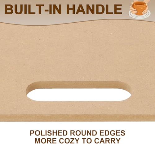 PATIKIL 24 x 18" Wedging Board for Pottery with Built-in Handle, 10mm Thickness Clay Board Portable Plaster Modeling Board for Pottery Clay Ceramics by PATIKIL - Used condition - Image 2