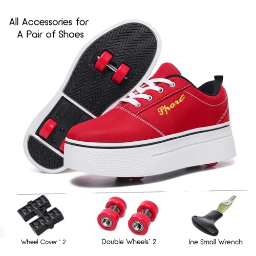 Roller Skate Shoes for Kids Boys and Girls Stylish Children's Sneakers with Wheels Suitable as a Gift for Beginners3