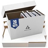 Invested Alliance Hochwertige kurze Comicbuch-Aufbewahrungsbox mit Deckel, dicker Karton, Comic-Aufbewahrungsbox für Sammlerstücke, passend für 150–175 Jahre aktuelles/silbernes Zeitalter, robust und