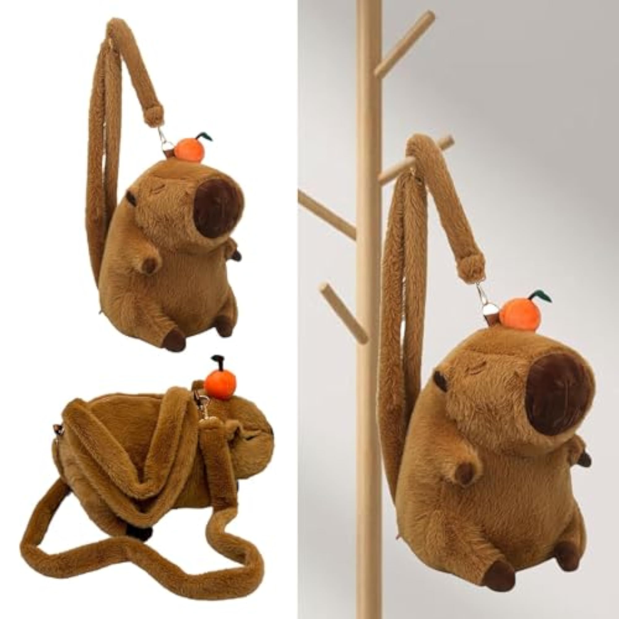 Lightweight Daypack Plush Capybara Backpack, Birthday Gift