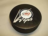 Victor Rask Signed Carolina Hurricanes Hockey Puck Autographed 1C - Autographed NHL Pucks