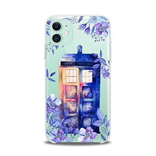 Lex Altern Case Compatible With Iphone 14 13 Pro Max 12 Mini 11 Xs Xr 8 X 7+ 6 Se 5 Blue Clear Cute Box Girls Design Print Floral Police Teens Who Lightweight Cover Slim Fit Smooth Soft Doctor Women #TOP7