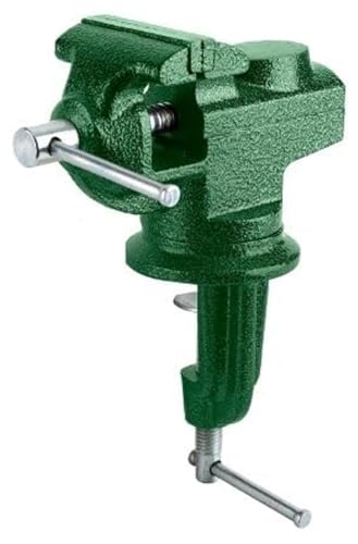 Jadever Asfoura Flower Swivel Base Bench Vice, 50 mm Size, Green/Silver