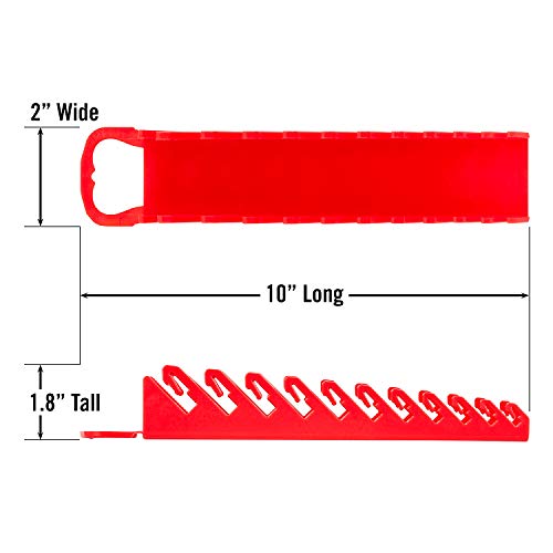 Ernst Manufacturing 5076-Red Gripper organizer na klucze, 11 narzędzi, czerwony