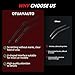 OTUAYAUTO Premium Windshield Wiper Blades - Replacement for Kia Rio 2013-2017 - Precision Fit, All-Weather Performance, Front and Rear Wiper Blades, J/U Hook - 26