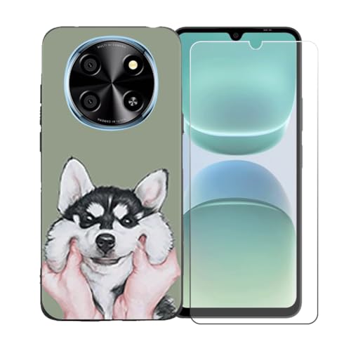 pFZZSZSP[X Kp Oukitel C1 Plus + KXXN[یtB Aȃ\tgVRP[XیTPUJo[̃P[XJo[p Kp Oukitel C1 Plus (6.52") - LLM8