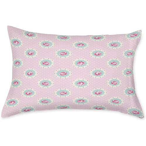 Decorative Bedding Sheet Set Cal-King Size, Shabby Chic Deep Pockets Fitted Sheet & 2 Pillow Sham Set, Retro Polka Dotted Backdrop Floral Motifs Rose Print Microfiber 3Pc Bed Sheets Set #TOP2