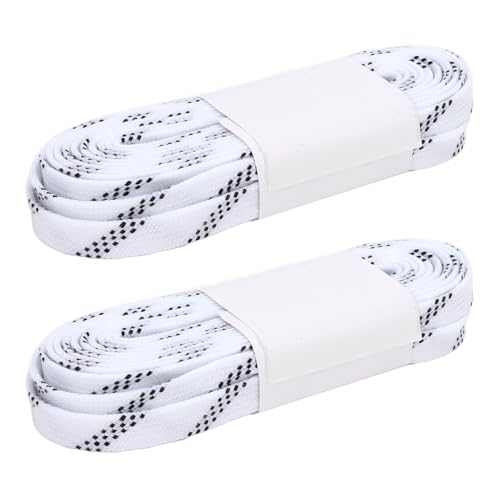 Cadarços de Skate de Hóquei Encerados para Patins Juniores Juniores, Ponta Moldada à Prova D'água E