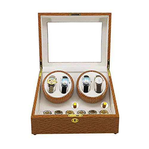Organizador y enrollador automático 4+6 relojes con caja de 5 modos hechos a mano para hogar