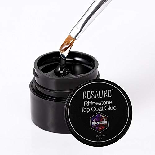 ROSALIND 5ml Gel Nail Glue Rhinestones UV LED Gel Lacquer Semi Permanent Adhesive DIY Decoration Tools Nail Polish Gel Glue (RL-RTC-Glue)-image-29