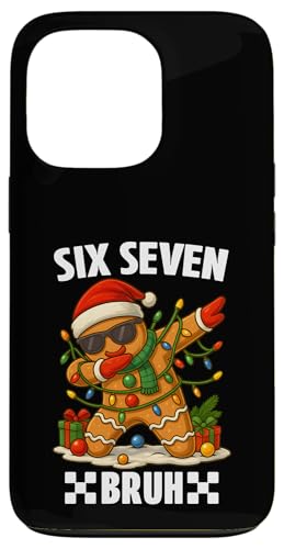 67 Six Seven Bruh Funny Christmas Dabbing Gingerbread Meme �X�}�z�P�[�X iPhone 13 Pro �p