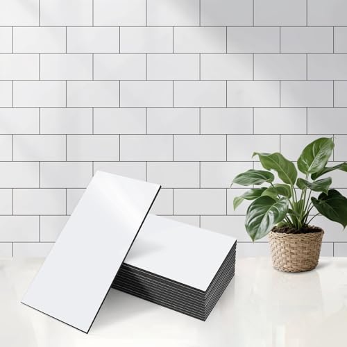 100-Pieces Peel and Stick Backsplash Waterproof PVC Shower Wall Tile
