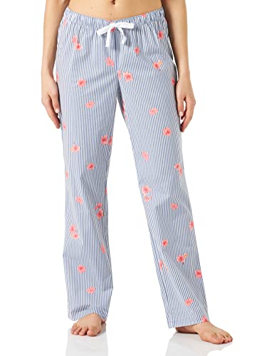 Image of Amazon Essentials Women's Cotton Pajama Pants, Breathable Poplin Sleep Pant with Drawstring Elastic Waist