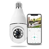 TIENCIY Pan Tilt Outdoor Security Camera, 3 Lens HD 2K Wireless Wi-Fi IP Camera, Home Surveillance CCTV Cameras with Motion Detection Alarm/Auto Tracking/Night Vision/Remote Viewing