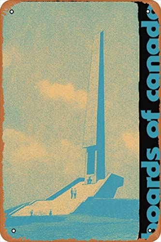 Yzixulet Boards of Canada Poster Retro Metal Tin Vintage Sign 12 X 8 Inch Home Bar Man Cave Wall Decor