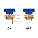 Jtron Top Post Battery Isolator Switch Link Terminal Quick Cut Off Disconnect Master Kill Switch Brass Pure Copper Car Battery Switch with PVC Case Automotive Power Kill Switch (Blue+Case)
