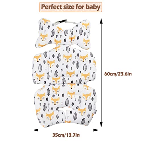Toddler Car Seat Insert, KAKIBLIN Baby Stroller Liner Head and Body Support Pillow, Toddler Seat Pad Carseat Neck Support Cushion for Toddler