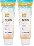 Sensilis - Gel Crema SPF50+, Ocean Respect - 250 ml (Paquete de 2)
