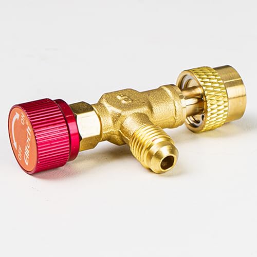 Elitech Digitales Manifold-Messgerät & Füllschlauch Komplett-Set (600psi, 88 Kältemittel, IP54) mit Temperaturfühler (-40~150°C), 2x Kältemittel-Sicherheitsventilen (R32/R410a/R134a/R22 u.a.) & Ventil