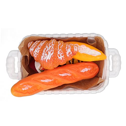 5 Conjuntos de Miniaturas de Casa de Bonecas Simulação de Comida Ketchup Garrafa Pão Mini Brinquedos