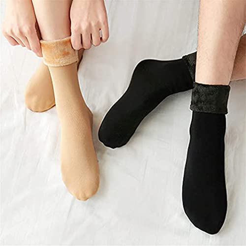 Zcxz 5Pairs Thickening And Velvet Snow Socks Velvet Lined Socks Winter Warm Tube Socks Boot Stockings Cashmere Socks, 5.5-11 (Na-8We5-5Wfi) #TOP1