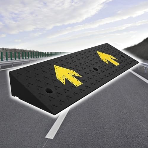 GZKDKZB Rampa de umbral de Alta Resistencia con elevación de 1,6 a 7 Pulgadas, rampa de Entrada de Caucho, rampa de bordillo para sillas de Ruedas, rampa de transición de Entrada en ángulo