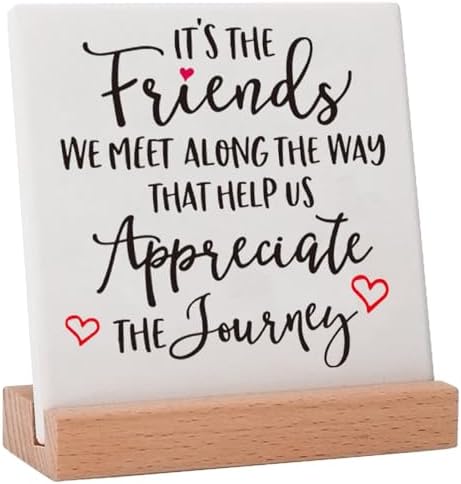 Friend Valentines Day Gifts for Best Friends Bestie BFF Birthday, Friendship Gifts for Work Bestie True Long Distance Friend Thanksgiving Christmas, Friend Appreciation Plaques
