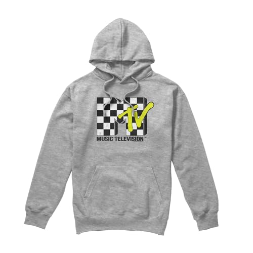 Image of Cotton Soul MTV/Checker Board Logo Hoodie Athletic Heather-Medium