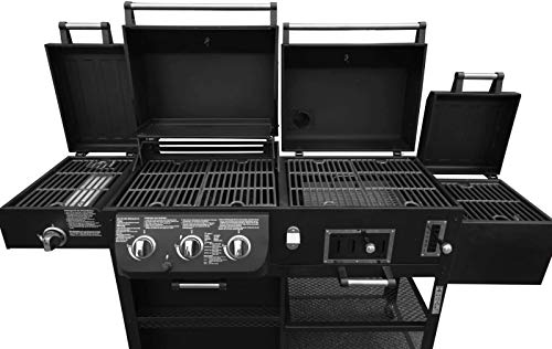 Kombigrill El Fuego Arizona Gas- und Holzkohlegrill mit Infrarotbrenner