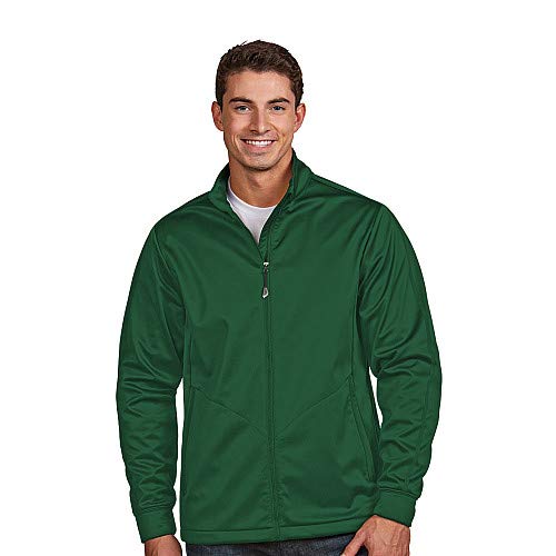 Antigua Men's Golf Long Sleeve Full-Zip Jacket M Dark Pine