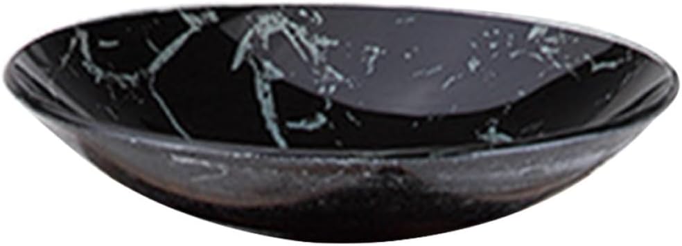 YARNOW Glass Trash Container Lid Replacement for Outdoor Patio and Hotels, Safe and Reliable Cigarette Ash Holder with Efficient Smoke Extinguishing Function, Black round Waste Bin