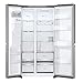 LG GSJE81PYBD Side-by-Side Kühlschrank, 628 L, mit Eis-, Crushed Ice- & Wasserspender, UVnano, LINEARCooling®, DoorCooling+, Total NoFrost, Wassertank, Wi-Fi, Smart Inverter, Schwarz [Energieklasse D]