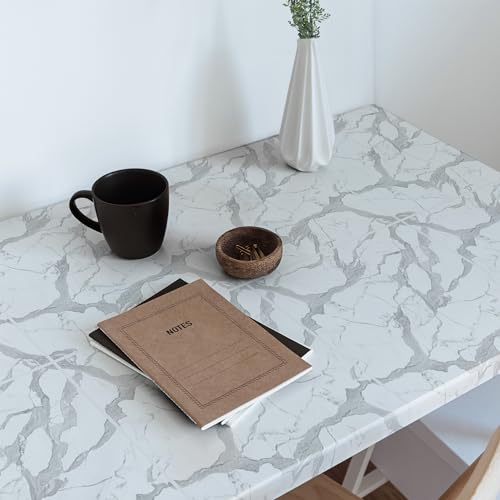 Papel Pintado Mármol Blanco para Decorar Armarios de Dormitorio 4