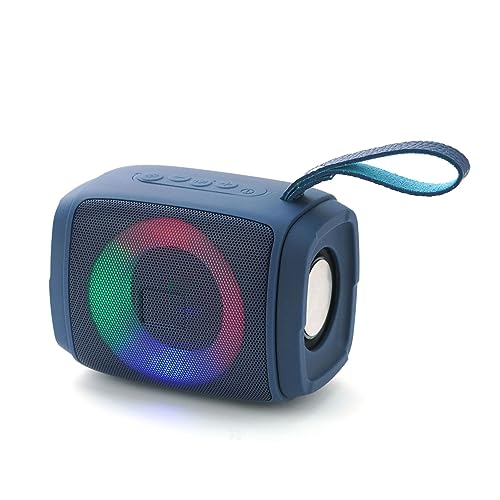 HDAKDDHG Portable Bluetooth Speaker, RGB Lights, Support Micro SD Card,MF TWS Stereo Pairing, Built-In Microphone, Mini Small Speaker for Travel, Home, Outdoor