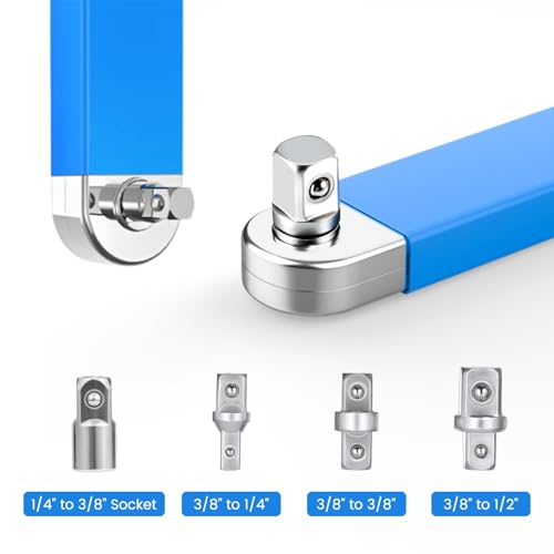 Professioneller, schlagfester, gekröpfter Verlängerungsschlüsselsatz, Ratschenverlängerungsstange, Drehmomentschlüsselverlängerung, Ratschenverlängerung, verlängerter Schraubenschlüssel für enge Räume