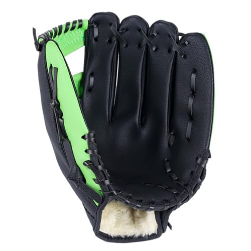 ZYYRSS Sport-Softball-Handschuh für Linkshänder, verdickte Krug, Softball-Handschuhe, Baseball-Handschuh für Kinder/Jugendliche/Erwachsene, für Rechtshänder, grün, 29,2 cm