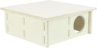 Trixie artgerechtes Kleintierhaus ohne Klammern und Nägel für Hamster und Mäuse, mit Vier Kammern Mehrkammerhaus, 4 Kammern, 25 × 10 × 25 cm - 61234