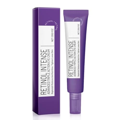 Retinol Intense Reactivating Eye Cream, Anti Aging Retinol Eye Cream, Feuchtigkeitscreme, Korean Augencreme gegen Augenringe und Schwellungen 30g