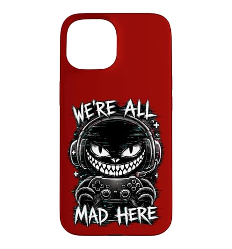 We're All Mad Here �Q�[�}�[ �`�F�V���L�O���b�`�f�U�C�� �X�}�z�P�[�X iPhone 15 �p