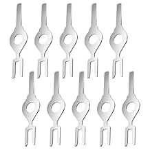 10Pack HBL1209 Fork Wall Light Switch Key, Compatible with Hubbell 1100/1200/1300/1500/3000 Series AC Locking Toggle Switches & Wall SwitchesTamper Proof Electrical Switch Key Replacement