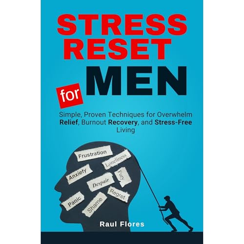STRESS RESET FOR MEN Audiolibro Por Raul Flores arte de portada