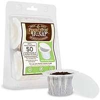 50-Count Perfect Pod EZ-Cup Disposable Paper Filters only border=